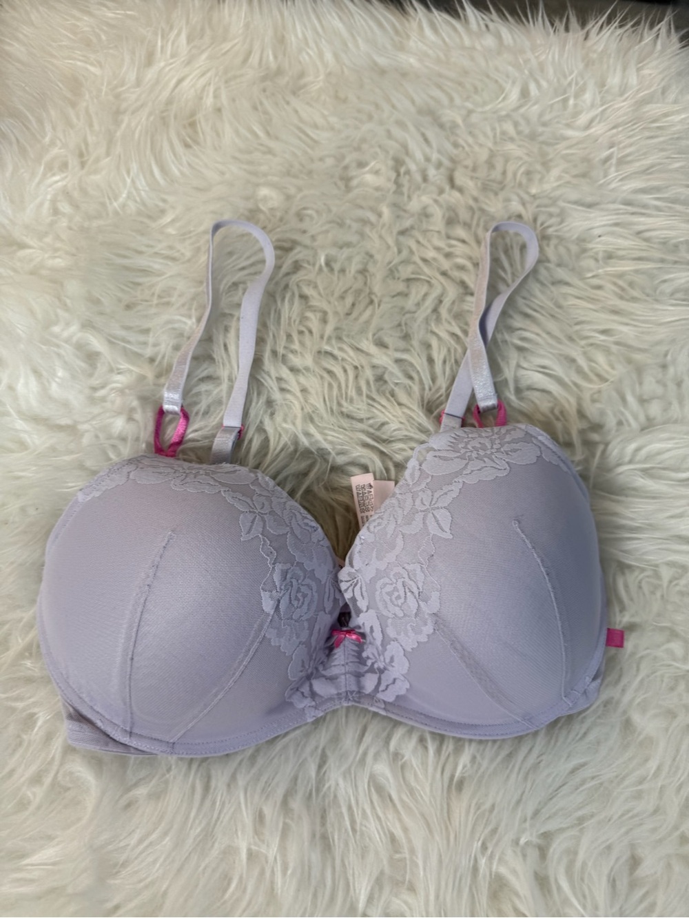 Victoria’s Secret Women’s Size 36 D Padded No Wire Bra Lace Mesh